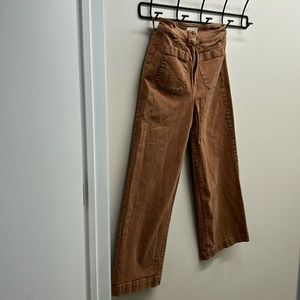 Loft curvy wide leg crop pants